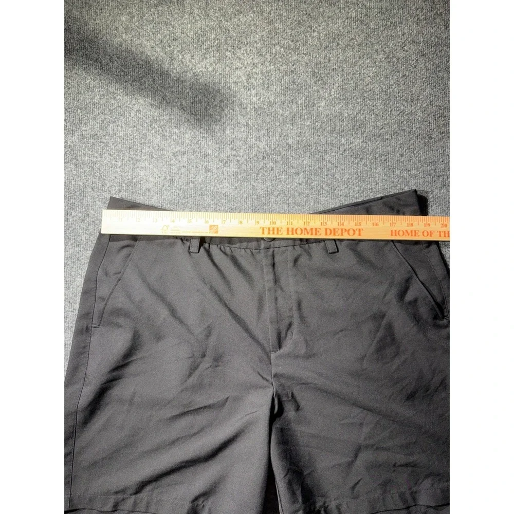 Fila Sport Golf Shorts Mens 38 Black Flat Front Performance Polyester RN 73277